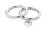 Romantická souprava ocelových prstenů Captivate 35000328