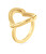 Romantický pozlacený prsten Heart 35000438