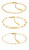 Schickes vergoldetes Schmuckset von Armbändern Defiant 35000435