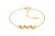 Stylový pozlacený náramek s ozdobou Luster 35000241