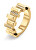 Stilvoller vergoldeter Ring mit Kristallen Luster 35000333