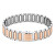 Bracciale di design in acciaio da uomo Structured Links 35100048