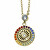 Farebný pozlátený náhrdelník s kryštálmi Balance Chakra 32162.MUL.EG