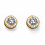 Elegáns ezüst fülbevaló kristályokkal Everlasting 40528.SG
