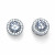 Elegáns ezüst fülbevaló kristályokkal Everlasting 40528.S