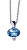 Colier fashion cu cristal albastru Simply 32204.AQU.R