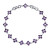 Bracciale con fiori viola 22289.VIO.R