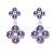 Orecchini con fiori viola 42289.VIO.R