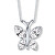 Nežný náhrdelník s trblietavým motýlikom 30297.CRY.R