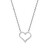 Romantický ocelový náhrdelník s krystaly Sparkling Heart 30449.E