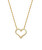 Romantický pozlátený náhrdelník s kryštálmi Sparkling Heart 30449.EG