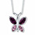 Slušivý náhrdelník Motýl 30297.MVI.R