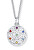 Stilvolle Halskette mit Kristallen Chakra Flower 31091.MLT.R
