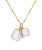 Módní pozlacený náhrdelník s pravou perlou