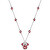 Krásny strieborný náhrdelník Minnie Mouse s kryštálmi NS00045SRUL-157.CS