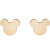 Orecchini minimalisti placcati oro minimalisti Mickey Mouse E600179PL-B.CS