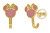 Orecchini placcati in oro Mickey Mouse ES00092YNKL.CS