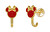 Orecchini placcati in oro Mickey Mouse ES00092YNRL.CS