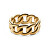 Moderní pozlacený prsten Chunky Chain DW004008