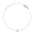 Ocelový řetízkový náramek znamení Lev Crystal Zodiac DW00400935