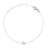 Ocelový řetízkový náramek znamení Váhy Crystal Zodiac DW00400937