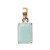 Okouzlující pozlacený přívěsek s amazonitem Charms DW00401473