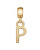 Pozlacený přívěsek písmeno "P" Charms DW00400499
