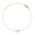Pozlacený řetízkový náramek znamení Beran Crystal Zodiac DW00400907