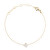 Pozlacený řetízkový náramek znamení Lev Crystal Zodiac DW00400911