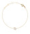 Pozlacený řetízkový náramek znamení Panna Crystal Zodiac DW00400912