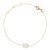 Pozlacený řetízkový náramek znamení Rak Crystal Zodiac DW00400910