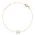 Pozlacený řetízkový náramek znamení Ryby Crystal Zodiac DW00400918