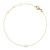 Pozlacený řetízkový náramek znamení Střelec Crystal Zodiac DW00400915