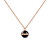 Charmante Halskette mit Anhänger aus schwarzer Keramik Aspiration DW00400156