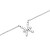 Slušivý ocelový náhrdelník znamení Ryby Crystal Zodiac DW00400954