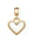 Srdíčkový přívěsek z pozlacené oceli Charms DW00400433