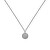 Štýlový oceľový náhrdelník s trblietavou guličkou Pavé DW00400655