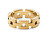 Stylový pozlacený prsten 3-Link DW0040099