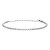 Trblietavý oceľový náramok s kryštálmi Classic Tennis DW00400386