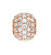 Třpytivý pozlacený korálek s krystaly Charms DW00400436