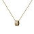 Trblietavý pozlátený náhrdelník s kruhovým príveskom Elan Lumine DW00400510