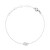 Ocelový řetízkový náramek znamení Vodnář Crystal Zodiac DW00400941