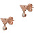 Eredeti bronz fülbevaló kristályokkal EG3582221