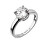 Elegantní stříbrný prsten s čirým zirkonem 15012.1 crystal