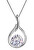 Nadčasový strieborný náhrdelník s kryštálmi Swarovski 32075.3 violet (retiazka, prívesok)