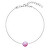 Sanftes Armband mit rosa synthetischem Opal 13019.3 rosa