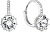 Zarte Silber Ohrringe mit Swarovski Kristallen 31302.1