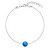 Charmantes Armband mit blauem synthetischem Opal 13019.3 blau