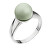 Slušivý strieborný prsteň s perlou Swarovski 35022.3