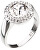 Stříbrný prsten se třpytivým krystalem Swarovski 35026.1